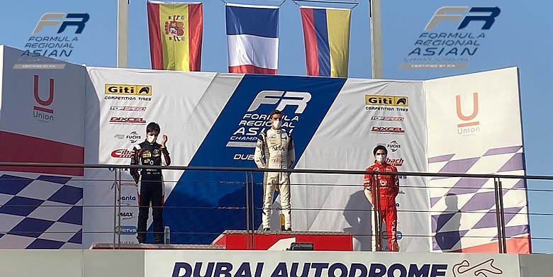 Lee más sobre el artículo Con una pole y un podio Sebastián Montoya concluye segunda fecha de FRAC en los Dubái Árabes Unidos