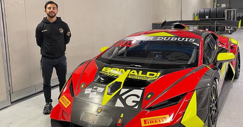 Lee más sobre el artículo El piloto colombiano Andrés Méndez competirá en el Italian GT Championship a bordo de un Lamborghini Huracán