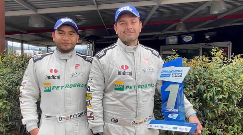 Lee más sobre el artículo Pole, vuelta rápida y triunfo de Pipe Ceballos y Pacho Fajardo en la carrera inaugural del TC 2000 Colombia 2022