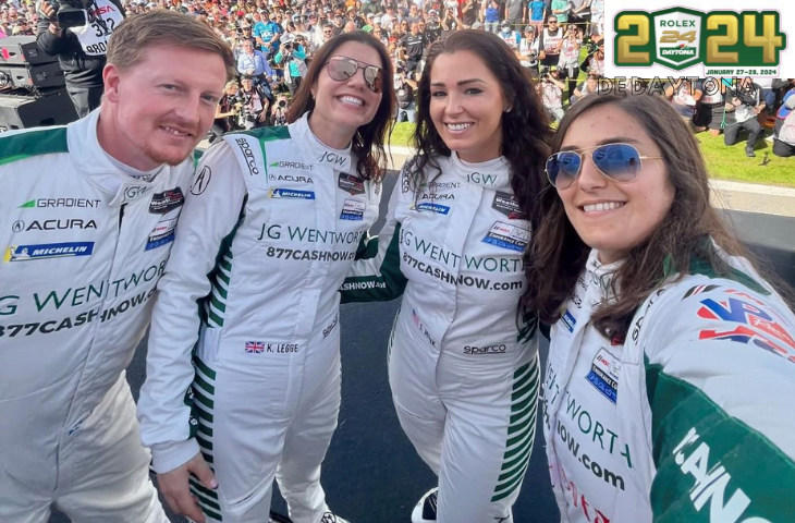 Lee más sobre el artículo Tras un positivo turno de Tatiana Calderón en las 24 H de Daytona, una falla eléctrica llevó al equipo a abandonar la competencia